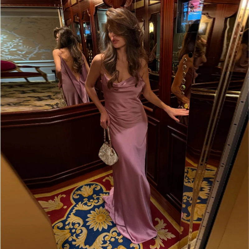 Soirée Satin Slip Gown