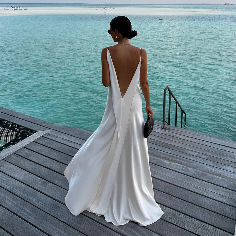 Soirée Satin Slip Gown