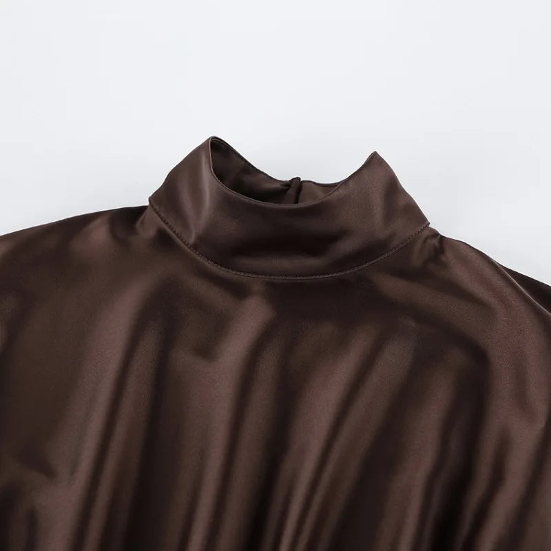 Lumière Satin Scarf Mini Dress