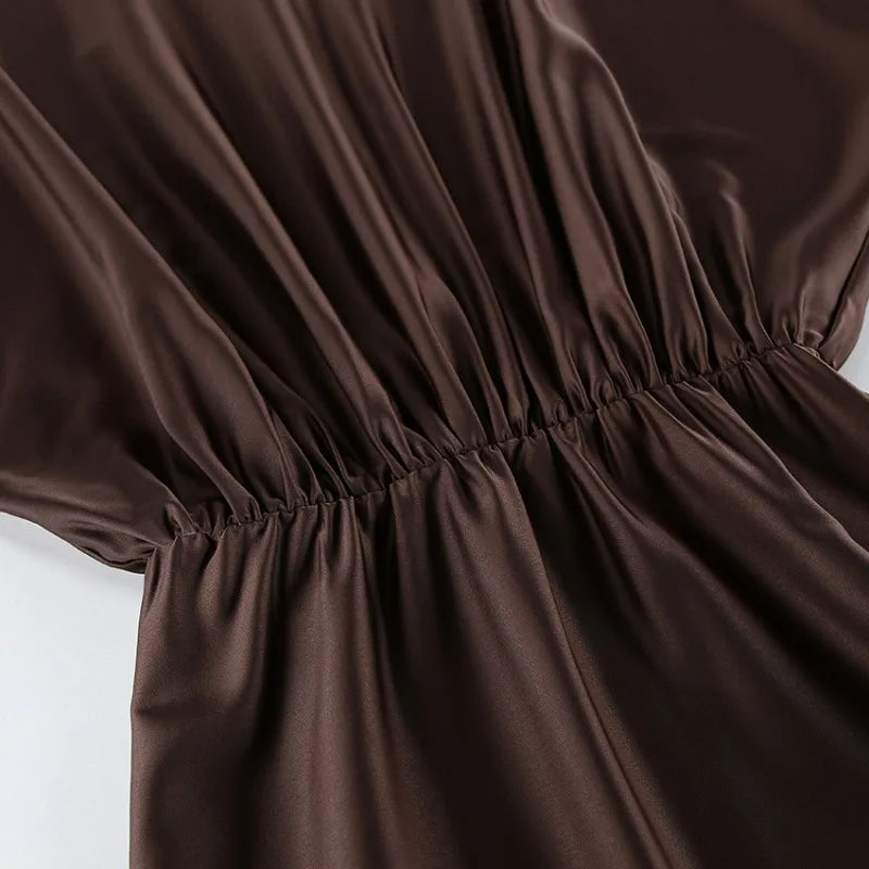 Lumière Satin Scarf Mini Dress