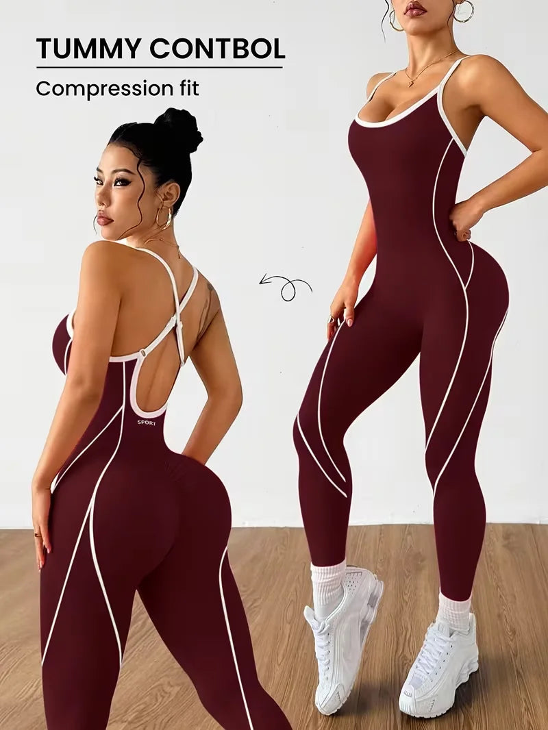 Contour Open-Back Jumpsuit