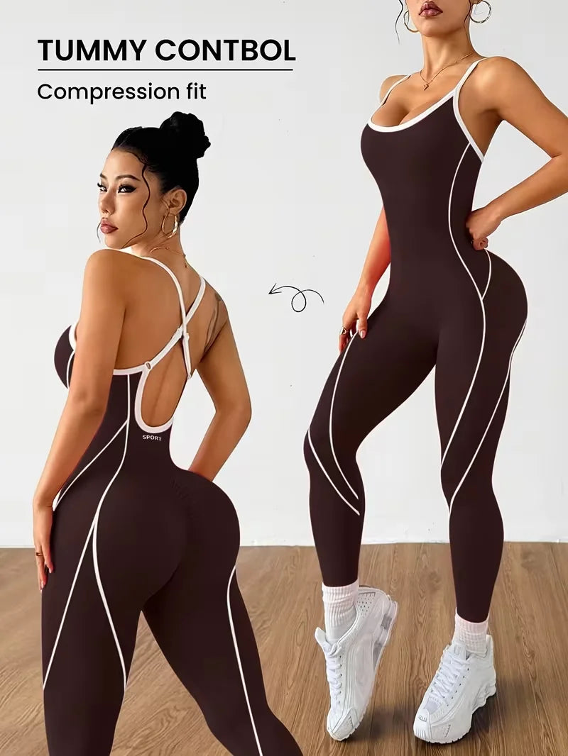 Contour Open-Back Jumpsuit