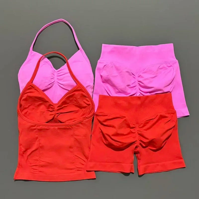 Halo Halter Shorts Set