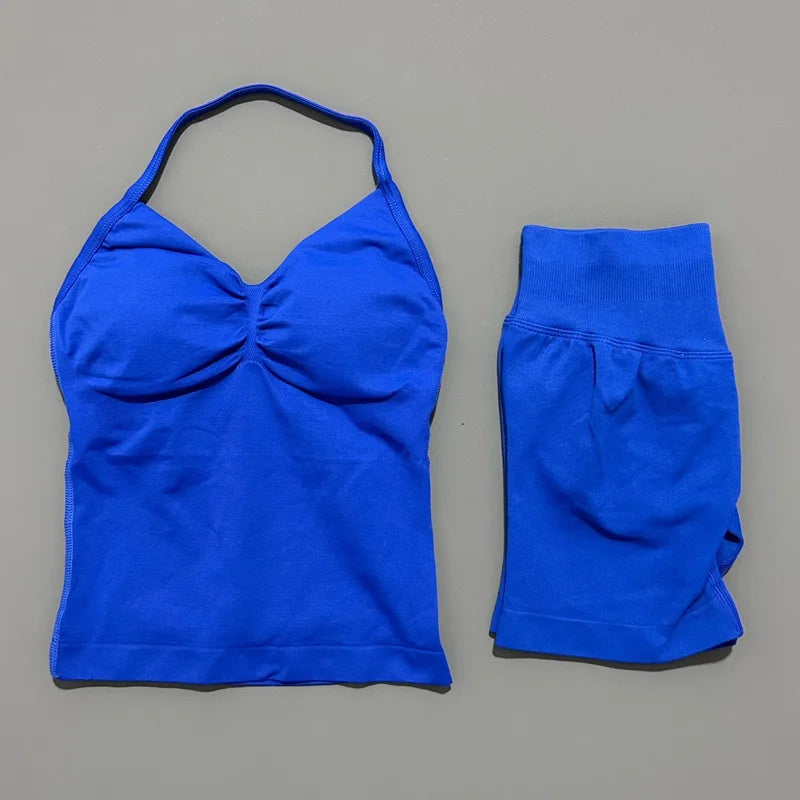 Halo Halter Shorts Set