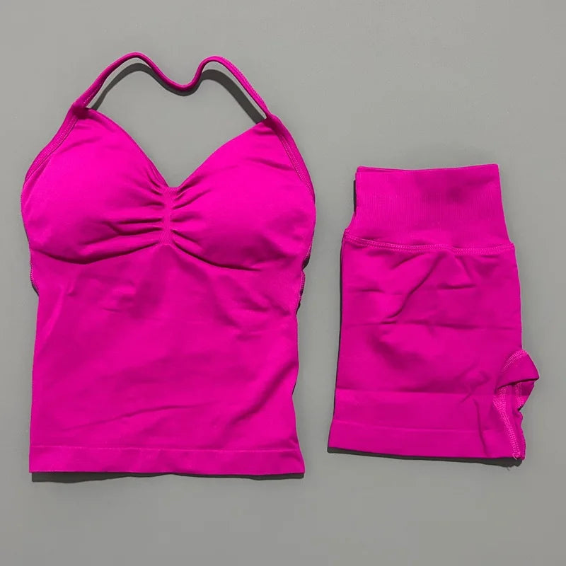Halo Halter Shorts Set