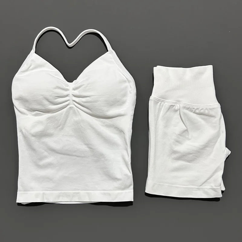 Halo Halter Shorts Set