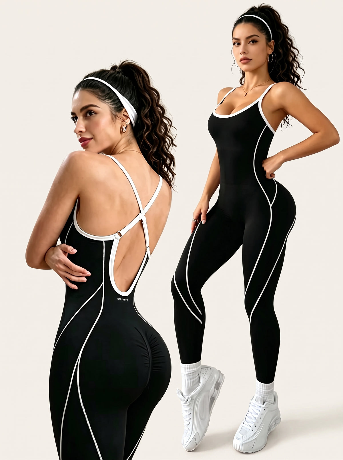 Contour Open-Back Jumpsuit