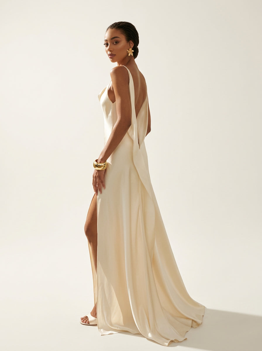 Soirée Satin Slip Gown